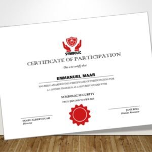 Certificate of Participation Template