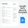 Google Docs Resume Template