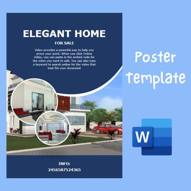 Poster Template Word - Template Warriors