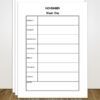 Weekly Diary Template