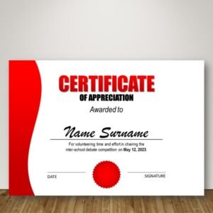 Certificate of Appreciation Template PowerPoint