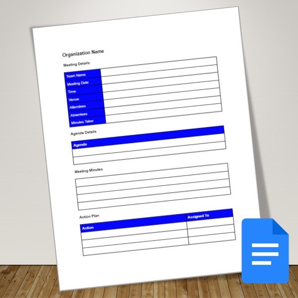 Google Docs Meeting Minutes Template Template Warriors