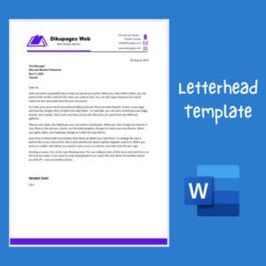 Business Letterhead Template Design