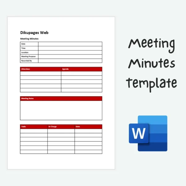 meeting minutes template